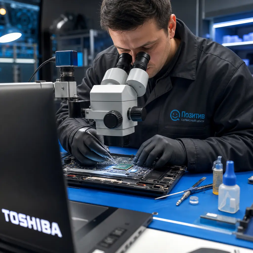 Замена видеокарты ноутбука Toshiba в Новоалтайске
