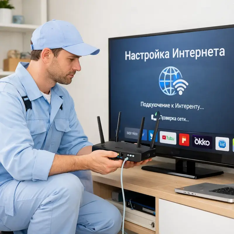 Настройка интернета на телевизоре в Новоалтайске