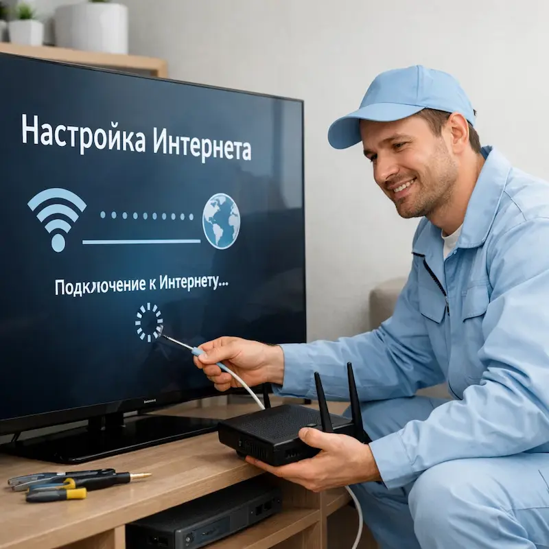 Настройка интернета на ТВ в Новоалтайске