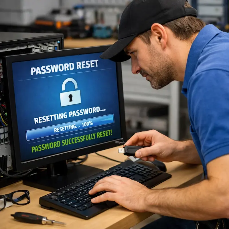 Сброс пароля от компьютера в Новоалтайске