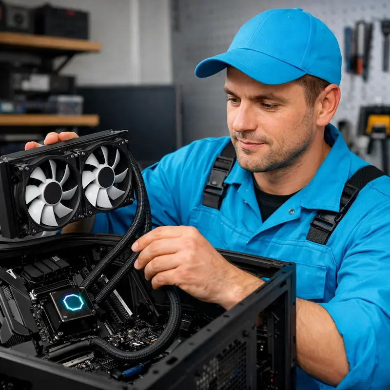 Установка водяного охлаждения на компьютер в Новоалтайске