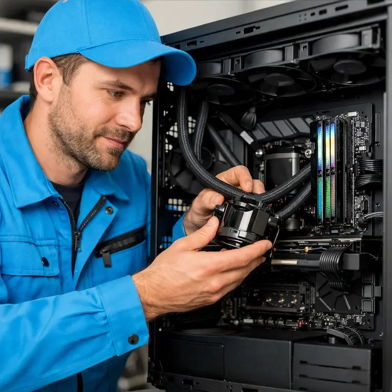 Установка СЖО на ПК в Новоалтайске