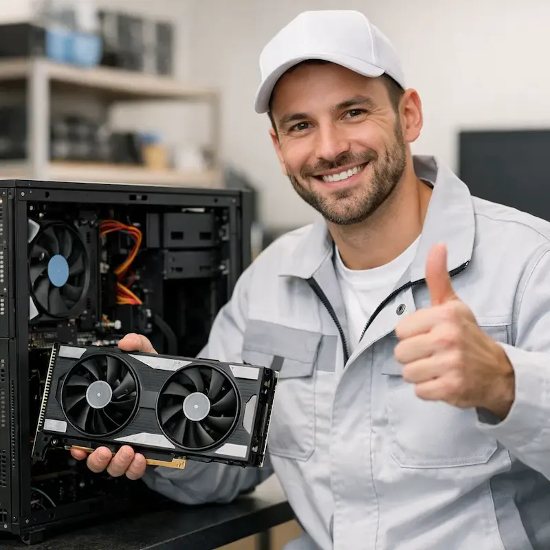 установка видеокарты на ПК в Новоалтайске