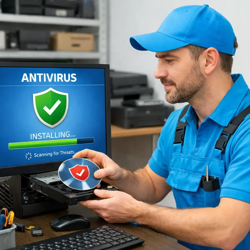 Установка антивируса в Новоалтайске на дому