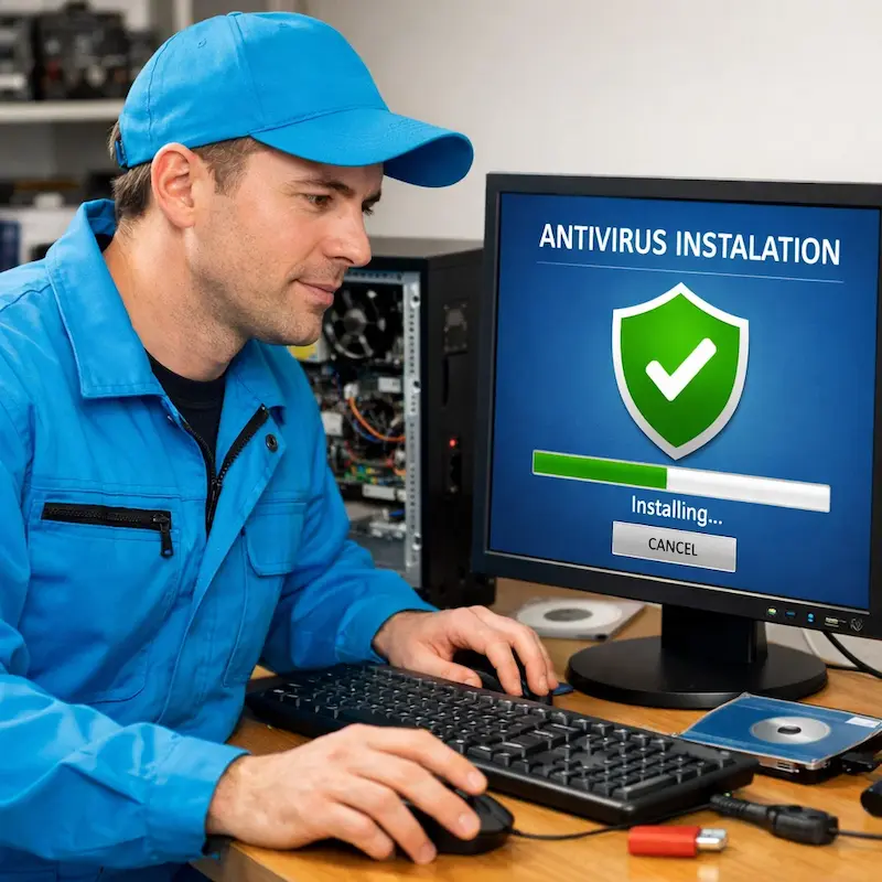 Установка антивируса на ноутбук в Новоалтайске