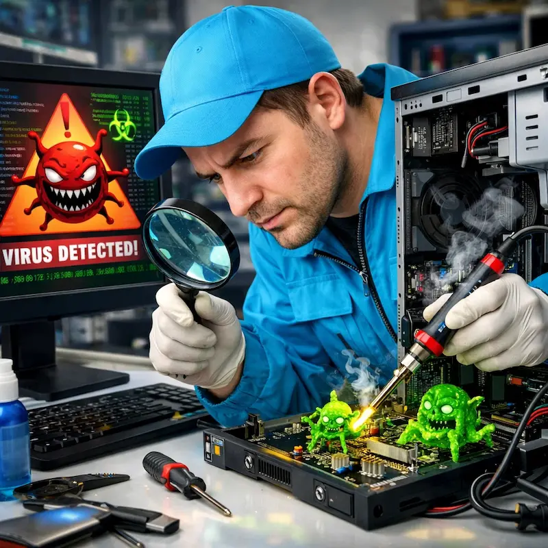 Вылечить компьютерный вирус в Новоалтайске