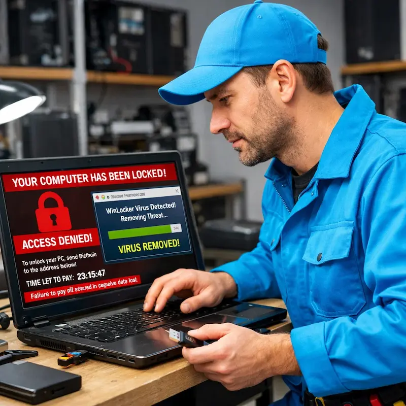 Поможем разблокировать компьютер и ноутбук в Новоалтайске